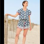 Matilda Jane  Romper Medium Blue and Pink Patterned Shorts Boho Photo 1