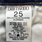 Driftwood Roxy Kick Flare Jeans Faded Medium Wash Stretch Casual Denim Blue 25 Photo 3