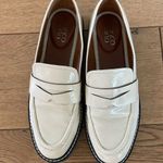 DSW Cream and Black Loafers Photo 2