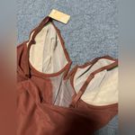 New Popilush Shapewear Bodysuit Tummy
Control Lace Trim Bodysuit in Rust Brown Size XXL Photo 5