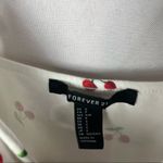 Forever 21 White Cherry Tie Cropped Tank Top S Photo 2