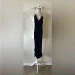 Oh Polly  - Best Behaviour Ruched Bodycon Midi Dress in Black Photo 3