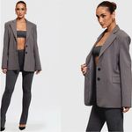 House Of CB  'Aline'‎ Dark Grey Oversized Blazer NWOT size L. $179 Photo 13