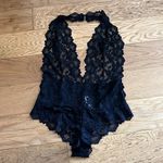 Adore Me NWT -  - Black Lace Halter Bodysuit size M Photo 1
