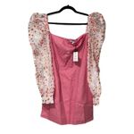 NWT ATOIR x REVOLVE The Madison Embroidered Cocktail Mini Dress Pink Sz L Size L Photo 2