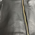 Vintage California Creations Heavy Leather Biker Jacket Womens 16 Black Fringe Photo 9