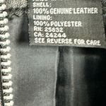 Cripple Creek Genuine Leather Rhinestone and Fur Jacket Black size Medium Photo 6