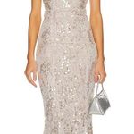Michael Costello  x REVOLVE Marlene Gown in Frost‎ size medium NWT Photo 0