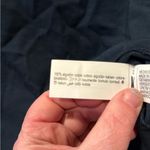 ZARA  Long Sleeve Boat Neck Top Size Small NWT Dark Blue Minimalist Soft Stretch Photo 3