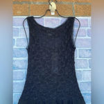 Fuzzi Jean Paul guiltier Black Lace Tulle Mesh Fit Flare Stretch dress small Photo 9