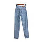 EXPRESS EXP No 4 Vintage Acid Wash USA Tapered High Waist Mom Jeans Size 3 Photo 1