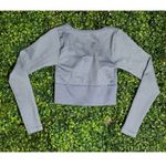 Aerie  Offline Blue Ribbed Longsleeve Workout Crop Top Size XS Photo 1