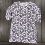 Coolibar | Oceanside UPF 50+ Tunic 3/4 Sleeve Dress in Magnolia Pink Beach Leaf White Size M Photo 1