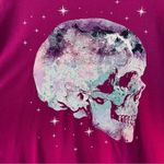 Torrid French Terry Short Sleeve Purple Skull Lightweight Sweatshirt 5X Photo 7