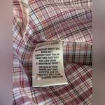 Rebecca Taylor La Vie Long Sleeve Lurex Plaid Top Pink Plaid Blouse Size Small Photo 9