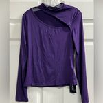 SheIn  SXY Women Mock-Neck Purple Long Sleeve Top - Size Large - NWT Photo 1