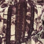 Frenchi M Purple Sheer Floral Blouse Size M Photo 5