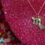 Boutique Scorpio Zodiac Sign Necklace Bedazzled Rhinestone Horoscope Birthday emo egirl Photo 14