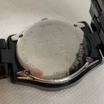 Relic  women watch silver black toned 35mm round case rhinestones WR running Photo 6