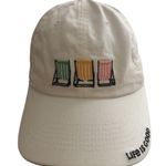 Life is Good White Cotton Adjustable Cap Hat Beach Chairs OS Athletic Sporty Photo 2