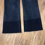 Spanx Cropped Two Tone Denim Flare Jeans Small EUC Photo 6