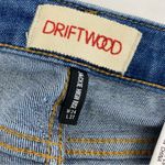 Driftwood Jackie High Rise Floral Embroidered Distressed Skinny Tulip Hem Jeans Photo 14