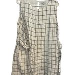 FATE. Karla Checkered Linen Blend Side Front Tie Dress // Size Large Photo 4