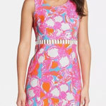 Lilly Pulitzer  Iggy Shorely Blue Feeling Tanked Cut Out Shift Pique Dress 2 Photo 0