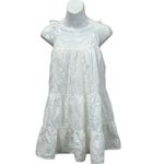 Lulus  Breeze on Down White Eyelet Lace Babydoll Dress size S Photo 3