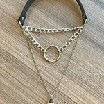Urban Outfitters Vegan Leather Chain Amethyst Chocker Photo 2