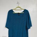 Maggie Barnes  Essentials Teal Short Sleeve Sweater Sz 2X Photo 2