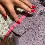 Aritzia  The Group Babaton Retrea Fuzzy Lounge Short Purple- Size Small Photo 5