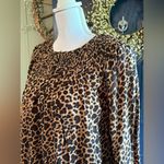 Crown & Ivy  Brown Black Peter Pan Collar Blouse NWT size Small Photo 1