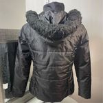 Ambiance Women's Black Puffer Jacket Faux Fur Hood Size S Winter Casual Photo 6