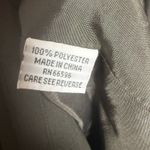 Georgiou Studio Olive Green Tonal Striped Peak Lapel Long Blazer Jacket Size 8 Photo 8