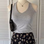 Brandy Melville Black Floral Flowy Buttoned Up Skirt Photo 3