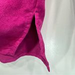 Chico's Chico’s Suedecloth Lexington Magenta Long Sleeve Button Front Tunic Shirt 1/M Photo 6