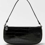 Urban Outfitters Black Crocodile Mini Embossed Shoulder Bag Photo 0