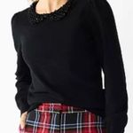 Draper James  RSVP Black Crewneck Beaded
Sequin Collar Sweater size Large Photo 0
