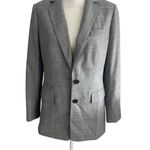DKNY  Women's Gray Yellow Glen Plaid Button Blazer Size 4 Photo 2