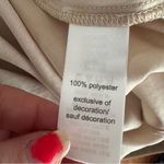 Maurice's  Cami Tank Top Womens Large Cream Nude Ivory Lace Trim V Neck Satin Photo 4