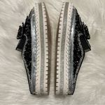 Black Sparkly Rhinestone Slip On Platform Shoes w/ Bow China size 245 Photo 5