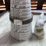 Snap button red enamel faceted rhinestones bracelet Photo 6