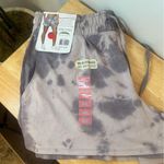 Earth Yoga Stretch Purple Gray Marble shorts NWT XL Photo 2