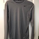 Nike Pro Gray Long Sleeve Shirt Photo 0