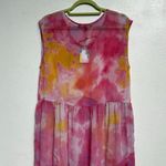 America & Beyond Pink Totally Tie Dyed Maxi Cover Up Sz M NWT Size M Photo 8