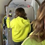 Pam & Gela  Neon Hoodie Long Sleeve Yellow Sweatshirt Size Medium Photo 5