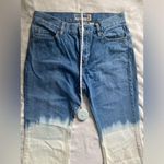 Old Navy  Blue and White Ombre Flare Jeans Photo 2