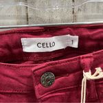 Cello NWT Red Skinny Jeans Shark Bite Frayed Hem Photo 3