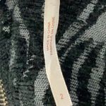 Free People  Chenille Zebra Print Drop Waist Dress in Black Grey Size 2 XS Photo 8